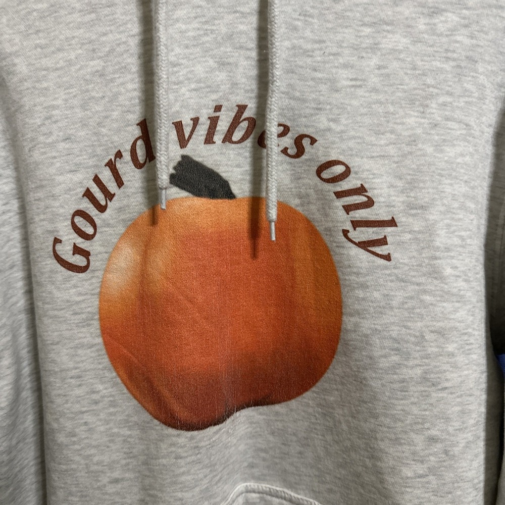 Autumn Fall Unisex Hoodie with Gourd Design Gift Medium Gardening Garden Plant - Picture 2 of 6